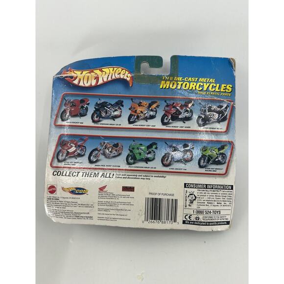 Hot Wheels Paul Yaffe Custom Prodigy 1:18 Scale Motorcycle 2001 Mattel NOS - Picture 3 of 3